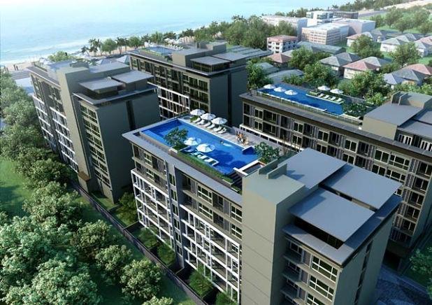The Gallery Condo Pantai Jomtien Bagian luar foto
